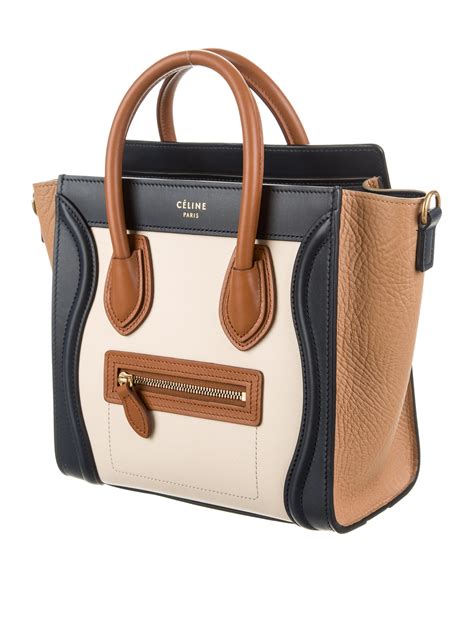 celine paris nano bag|Celine nano luggage tote bag.